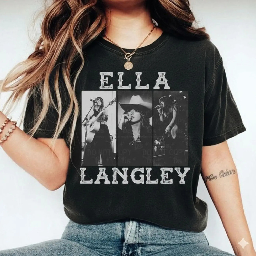Retro Ella Langley Graphic Shirt, Bootleg T-Shirt